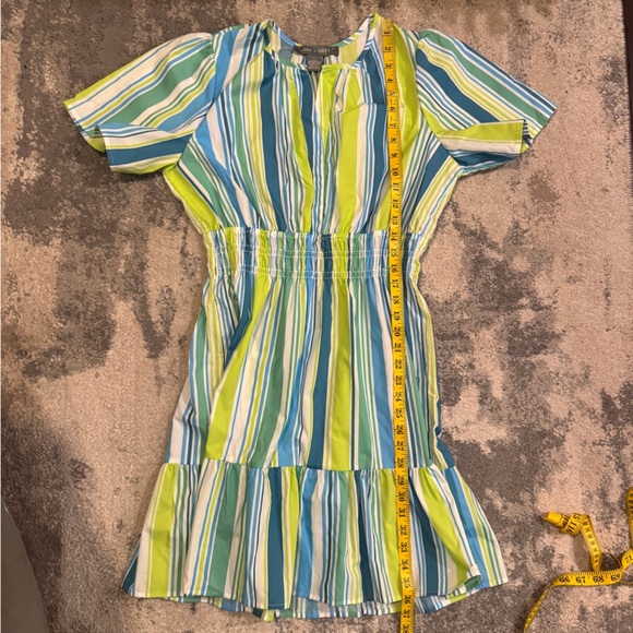 Lark + Grey Striped Short Sleeve Dress - Picture 6 of 6